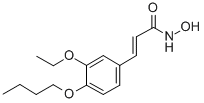 CAS 登录号：25357-03-3， 3-(4-丁氧基-3-乙氧基苯基)-2-丙烯氧肟酸