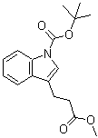 CAS 登录号：253605-13-9， 3-(3-甲氧基-3-氧代丙基)-1H-吲哚-1-羧酸叔丁酯