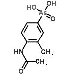 CAS 登录号：25384-21-8， (4-乙酰氨基-3-甲基苯基)砷酸