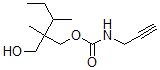 CAS 登录号:25384-49-0, 2-(羟基甲基)-2,3-二甲基戊基 2-丙炔基氨基甲酸酯