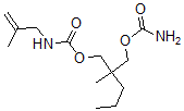 CAS#: 25384-85-4, 2-(Carbamoyloxymethyl)-2-Methylpentyl 2-Methyl-2-Propenylcarbamate
