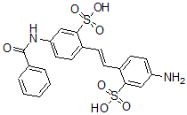 CAS 登录号：25431-18-9， 苯甲酰胺基-4'-氨基二苯乙烯-2,2'-二磺酸