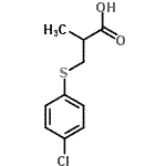 CAS#: 254748-99-7, 3-[(4-Chlorophenyl)Sulfanyl]-2-Methylpropanoic Acid