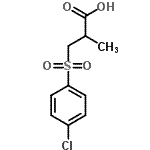 CAS 登录号：254749-03-6， 3-[(4-氯苯基)磺酰基]-2-甲基丙酸