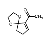 CAS 登录号：254976-49-3， 1-(1,4-二氧杂螺[4.4]壬-6-烯-6-基)乙酮