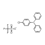 CAS 登录号：255056-43-0， (4-氯苯基)(二苯基)锍三氟甲烷磺酸酯