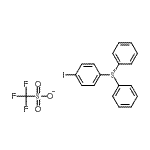 CAS 登录号：255056-46-3， (4-碘苯基)(二苯基)锍三氟甲烷磺酸酯