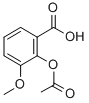 CAS 登录号：2554-82-7， 2-(乙酰氧基)-3-甲氧基-苯甲酸