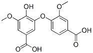 CAS 登录号：2555-99-9， 3-(4-羧基-2-甲氧基苯氧基)-4-羟基-5-甲氧基苯甲酸