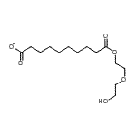 CAS 登录号：25610-21-3， 10-[2-(2-羟基乙氧基)乙氧基]-10-氧代癸酸酯