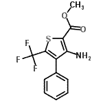 CAS#: 256353-38-5, Methyl 3-Amino-4-Phenyl-5-(Trifluoromethyl)-2-Thiophenecarboxylate