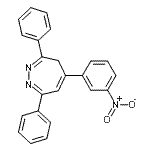 CAS 登录号：25649-76-7， 5-(3-硝基苯基)-3,7-二苯基-4H-1,2-二氮杂卓