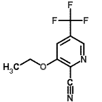 CAS 登录号：256658-17-0， 3-乙氧基-5-(三氟甲基)-2-吡啶甲腈