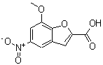 CAS 登录号：25672-29-1， 7-甲氧基-5-硝基-1-苯并呋喃-2-羧酸