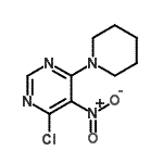 CAS 登录号：25710-23-0， 4-氯-5-硝基-6-(1-哌啶基)嘧啶