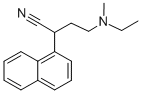 CAS 登录号：2572-71-6， 4-(乙基-甲基氨基)-2-萘-1-基丁腈