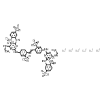 CAS 登录号：25778-91-0， 六钠2-[[4-[4-[2-[4-[[4-(2,5-二磺酸苯胺基)-6-(乙基氨基)-1,3,5-三嗪-2-基]氨基]-2-磺酸-苯基]乙烯基]-3-磺酸-苯胺基]-6-(乙基氨基)-1,3,5-三嗪-2-基]氨基]苯-1,4-二磺酸酯