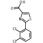CAS 登录号：257876-07-6， 2-(2,3-二氯苯基)-1,3-噻唑-4-羧酸