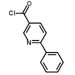 CAS 登录号：257876-10-1， 6-苯基烟酰氯化物