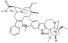 CAS 登录号：2580-82-7， 13-甲氧基-12-[(3a)-17-甲氧基-17-氧代派利文碱-3-基]-伊菠胺-18-羧酸甲酯