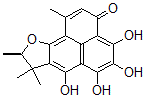 CAS 登录号：2582-86-7， (R)-8,9-二氢-4,5,6,7-四羟基-1,8,8,9-四甲基-3H-非那烯并(1,2-b)呋喃-3-酮