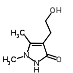 CAS 登录号：258281-03-7， 4-(2-羟基乙基)-1,5-二甲基-1,2-二氢-3H-吡唑-3-酮