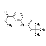 CAS#: 258497-48-2, Methyl 6-({[(2-Methyl-2-Propanyl)Oxy]Carbonyl}Amino)-2-Pyridinecarboxylate