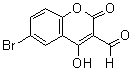 CAS 登录号：25863-93-8， 6-溴-4-羟基-2-氧代-2H-苯并吡喃-3-甲醛