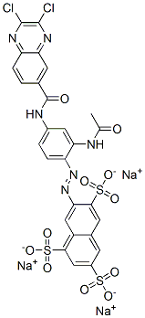 CAS#: 2587-59-9, Trisodium 7-[2-Acetamido-4-[(2,3-Dichloroquinoxaline-6-Carbonyl)Amino]Phenyl]Diazenylnaphthalene-1,3,6-Trisulfonate