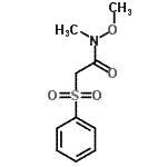CAS 登录号：258874-02-1， N-甲氧基-N-甲基-2-(苯磺酰基)乙酰胺