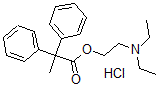 CAS 登录号：2589-00-6， 2-二乙基氨基乙基 2,2-二苯基丙酸酯盐酸盐