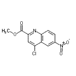 CAS 登录号：259196-22-0， 甲基4-氯-6-硝基-2-喹啉羧酸酯