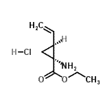 CAS 登录号：259214-54-5， 乙基(1R,2S)-1-氨基-2-乙烯基-环丙烷羧酸酯盐酸盐