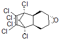 CAS 登录号：25967-06-0， (1aR,2aR,3R,6S,6aS,7aS)-rel-3,4,5,6,8,8-六氯-1a,2,2a,3,6,6a,7,7a-八氢-3,6-甲桥萘并[2,3-b]环氧乙烯