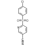 CAS#: 259683-30-2, 6-[(4-Chlorophenyl)Sulfonyl]Nicotinonitrile