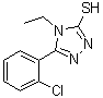 CAS 登录号：26029-13-0， 5-(2-氯苯基)-4-乙基-4H-1,2,4-三唑-3-硫醇