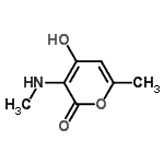 CAS 登录号：260362-99-0， 4-羟基-6-甲基-3-(甲基氨基)-2H-吡喃-2-酮