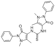 CAS#: 26084-35-5, 1,3-Bis-(1,5-Dimethyl-3-Oxo-2-Phenyl-2,3-Dihydro-1H-Pyrazol-4-Yl)-Thiourea