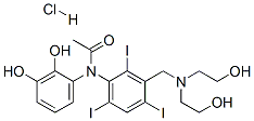 CAS#: 26122-63-4, N-[3-[(Bis(2-Hydroxyethyl)Amino)Methyl]-2,4,6-Triiodo-Phenyl]-N-(2,3-Dihydroxyphenyl)Acetamide Hydrochloride