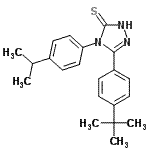 CAS 登录号：261761-26-6， 4-(4-异丙基苯基)-5-[4-(2-甲基-2-丙基)苯基]-2,4-二氢-3H-1,2,4-三唑-3-硫酮
