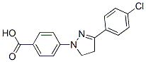 CAS 登录号：26192-76-7， 4-[3-(4-氯苯基)-4,5-二氢-1H-吡唑-1-基]-苯甲酸