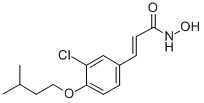 CAS 登录号：26228-01-3， 3-(3-氯-4-异戊氧基苯基)-2-丙烯氧肟酸