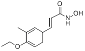 CAS 登录号：26228-09-1， 3-(4-乙氧基-3-甲基苯基)-2-丙烯氧肟酸