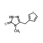CAS#: 262610-50-4, 4-Methyl-5-(3-Thienylmethyl)-2,4-Dihydro-3H-1,2,4-Triazole-3-Thione