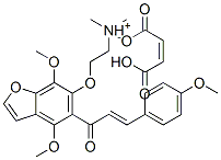 CAS 登录号：26270-59-7， 2-[4,7-二甲氧基-5-(4-甲氧基肉桂酰)苯并呋喃-6-基氧基]乙基二甲基马来酸氢铵
