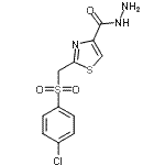 CAS 登录号：263015-77-6， 2-{[(4-氯苯基)磺酰基]甲基}-1,3-噻唑-4-甲酰肼
