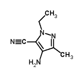 CAS 登录号：26308-60-1， 4-氨基-1-乙基-3-甲基-1H-吡唑-5-甲腈