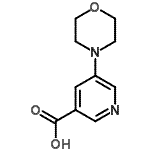 CAS 登录号：263270-06-0， 5-(4-吗啉基)烟酸