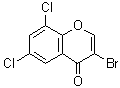 CAS 登录号：263365-49-7， 3-溴-6,8-二氯-4H-苯并吡喃-4-酮