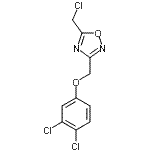 CAS 登录号：263386-10-3， 5-(氯甲基)-3-[(3,4-二氯苯氧基)甲基]-1,2,4-恶二唑
